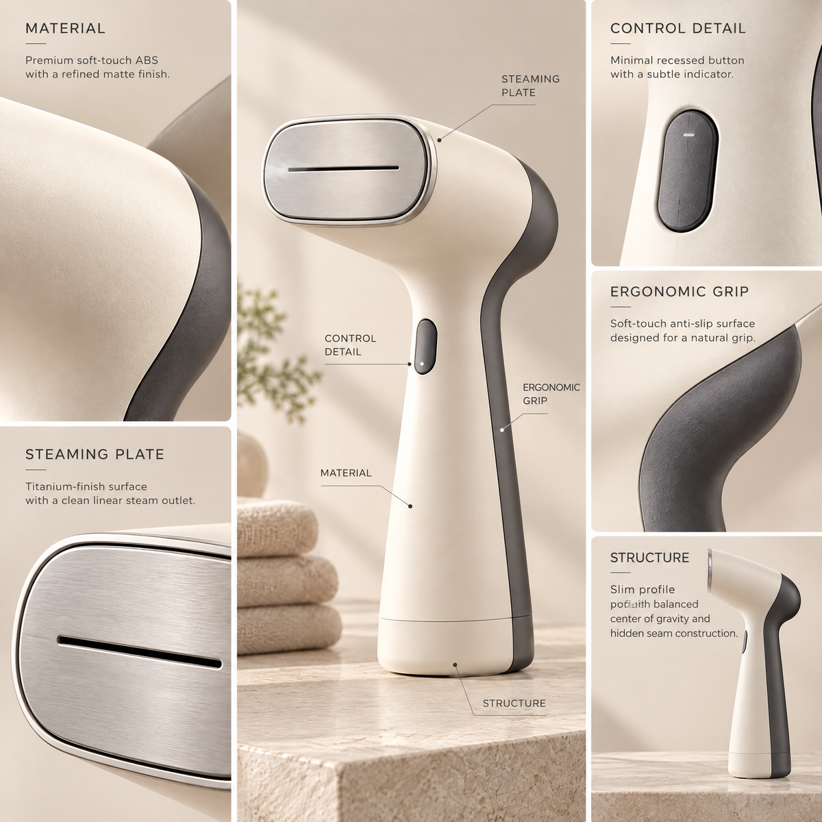 Orvenlore™ Compact Handheld Garment Steamer