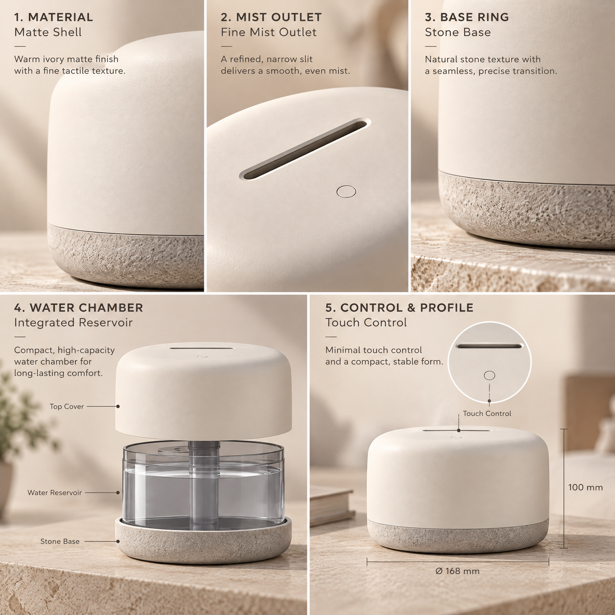Orvenlore™ Compact Cool Mist Humidifier